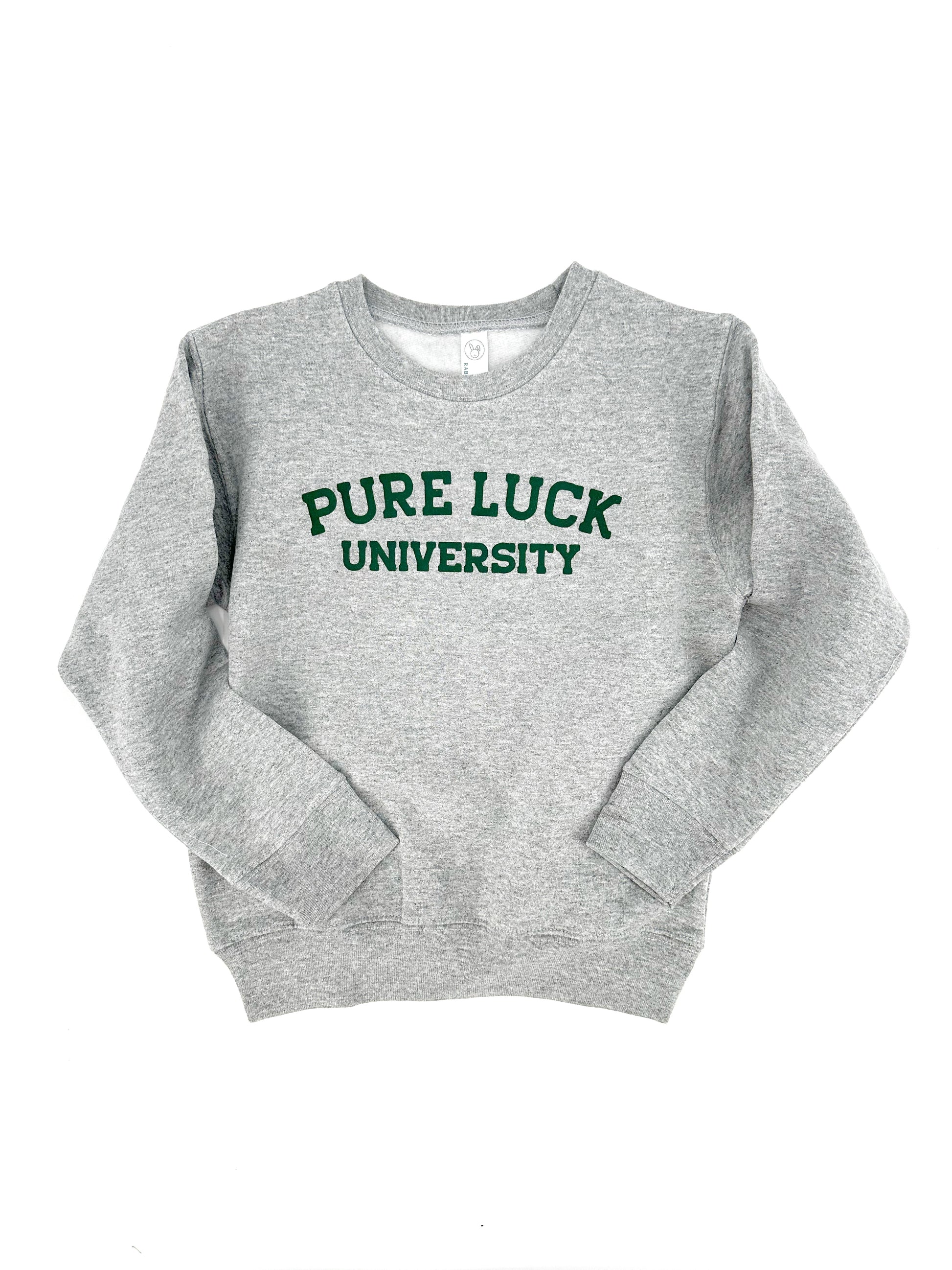 Pure Luck University Sweatshirt Pure Luck University Sweatshirt The Wishing Elephant  The Wishing Elephant