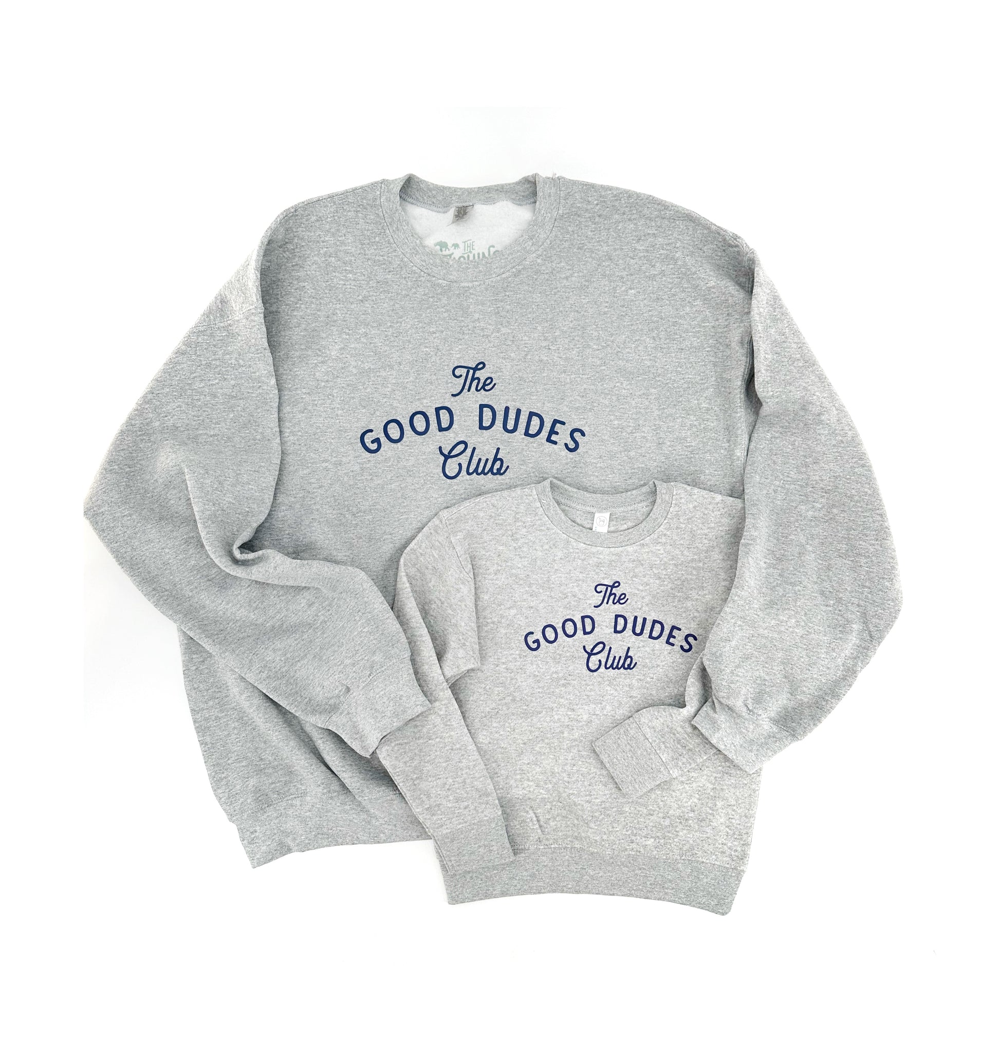 Navy Print Good Dudes Club Sweatshirt, Adults and Kids! Navy Print Good Dudes Club Sweatshirt, Adults and Kids! The Wishing Elephant  The Wishing Elephant