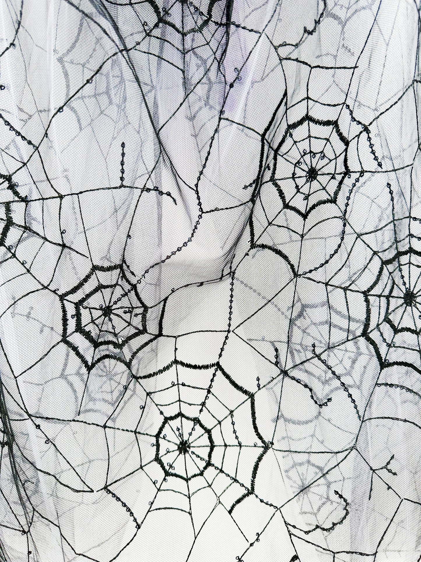 Sequin Spider Web Cape