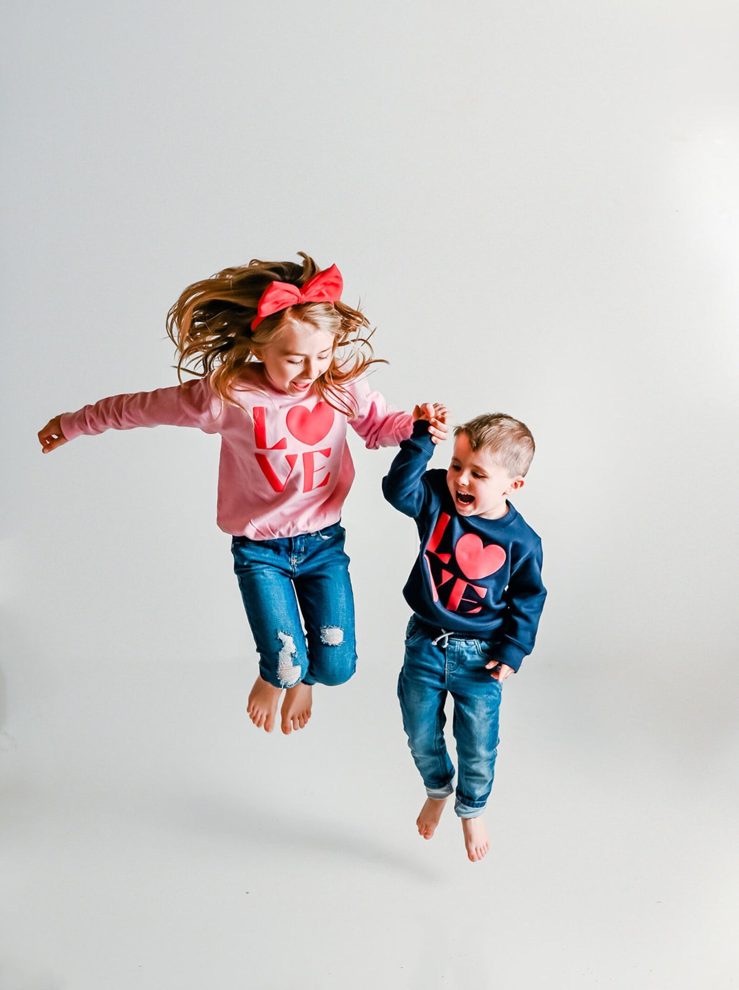 Pink Love PUFF Print Sweatshirt