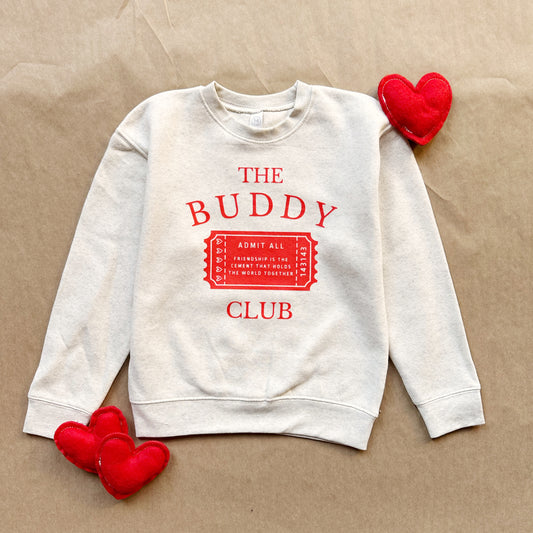 The Buddy Club Sweatshirt - Natural Valentines Day